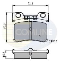 COMLINE CBP0771 - PASTILLA DE FRENO
