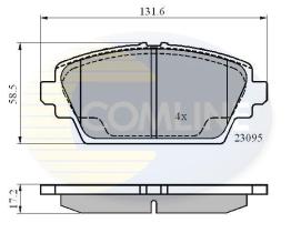 COMLINE CBP0802 - PASTILLA DE FRENO