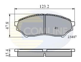 COMLINE CBP0826 - PASTILLA DE FRENO