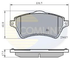 COMLINE CBP0873 - PASTILLA DE FRENO