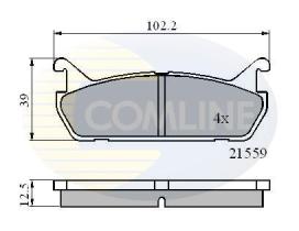 COMLINE CBP0875 - PASTILLA DE FRENO