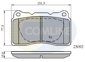 COMLINE CBP0895 - PASTILLAS FRENO