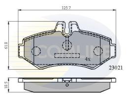 COMLINE CBP0914 - PASTILLA DE FRENO