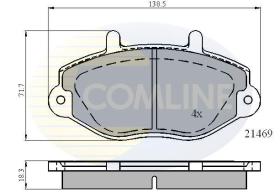 COMLINE CBP0924 - PASTILLA DE FRENO