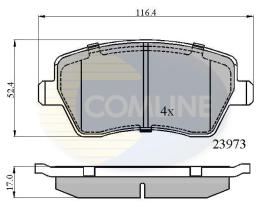 COMLINE CBP0984 - PASTILLA DE FRENO