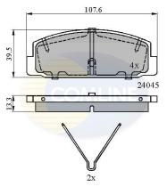 COMLINE CBP0986 - PASTILLA DE FRENO