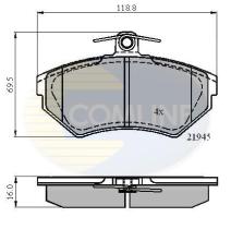 COMLINE CBP0989 - PASTILLA DE FRENO