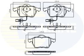 COMLINE CBP11025 - PASTILLA DE FRENO