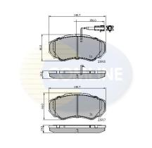 COMLINE CBP11040 - PASTILLA DE FRENO
