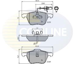 COMLINE CBP11136 - PASTILLA DE FRENO