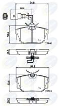 COMLINE CBP11151 - PASTILLA DE FRENO