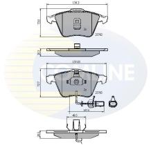 COMLINE CBP11200 - PASTILLA DE FRENO