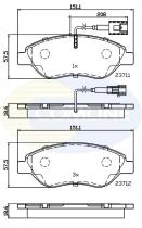 COMLINE CBP11222 - PASTILLA DE FRENO