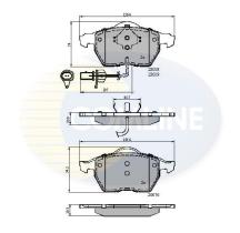 COMLINE CBP11542 - PASTILLA DE FRENO