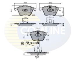 COMLINE CBP11628 - PASTILLA DE FRENO