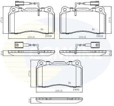 COMLINE CBP11721 - PASTILLA DE FRENO