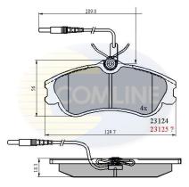 COMLINE CBP1174 - PASTILLA DE FRENO