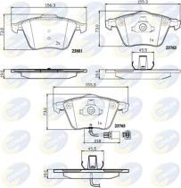 COMLINE CBP11752 - PASTILLA DE FRENO