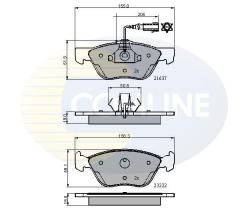COMLINE CBP11772 - PASTILLA DE FRENO