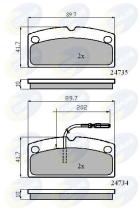 COMLINE CBP11796 - PASTILLA DE FRENO