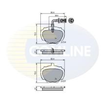 COMLINE CBP1224 - PASTILLA DE FRENO
