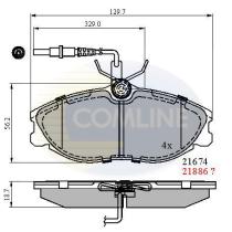 COMLINE CBP1340 - PASTILLA DE FRENO