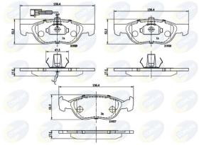COMLINE CBP1477 - PASTILLA DE FRENO