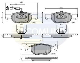 COMLINE CBP1479 - PASTILLA DE FRENO