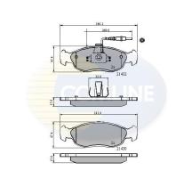 COMLINE CBP1570 - PASTILLA DE FRENO