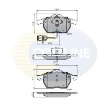 COMLINE CBP1715 - PASTILLA DE FRENO