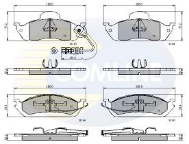 COMLINE CBP1911 - PASTILLA DE FRENO