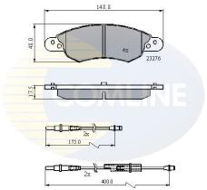 COMLINE CBP21119 - PASTILLA DE FRENO