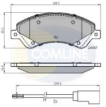COMLINE CBP21511 - PASTILLA DE FRENO