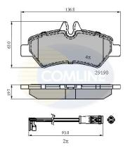 COMLINE CBP21556 - PASTILLA DE FRENO