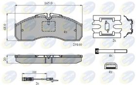 COMLINE CBP21735 - PASTILLAS FRENO