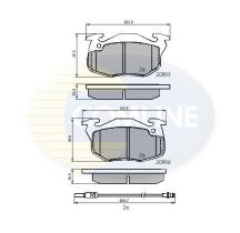 COMLINE CBP2258 - PASTILLA DE FRENO