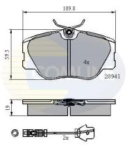 COMLINE CBP2360 - PASTILLA DE FRENO