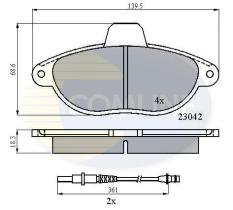 COMLINE CBP2714 - PASTILLA DE FRENO