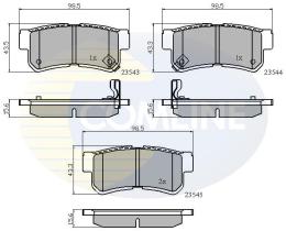 COMLINE CBP31126 - PASTILLA DE FRENO