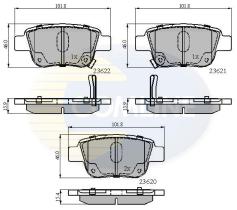 COMLINE CBP31141 - PASTILLA DE FRENO