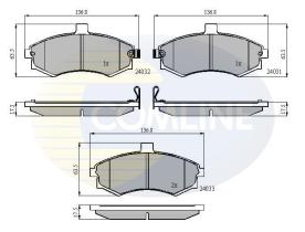 COMLINE CBP31176 - PASTILLA DE FRENO