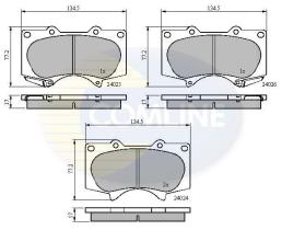 COMLINE CBP31201 - PASTILLA DE FRENO
