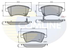 COMLINE CBP31513 - PASTILLA DE FRENO