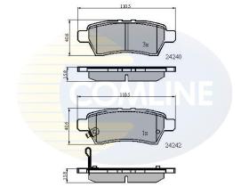 COMLINE CBP31518 - PASTILLA DE FRENO