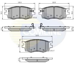 COMLINE CBP31519 - PASTILLA DE FRENO