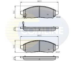 COMLINE CBP31520 - PASTILLA DE FRENO
