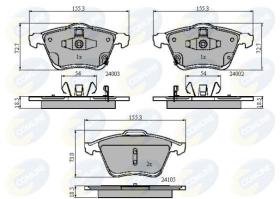 COMLINE CBP31522 - PASTILLA DE FRENO