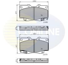 COMLINE CBP31574 - PASTILLA DE FRENO