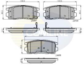 COMLINE CBP31580 - PASTILLA DE FRENO