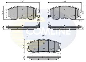 COMLINE CBP31582 - PASTILLA DE FRENO